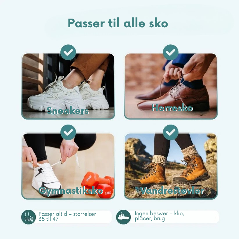 FitStep™ Magnetiske indlægssåler