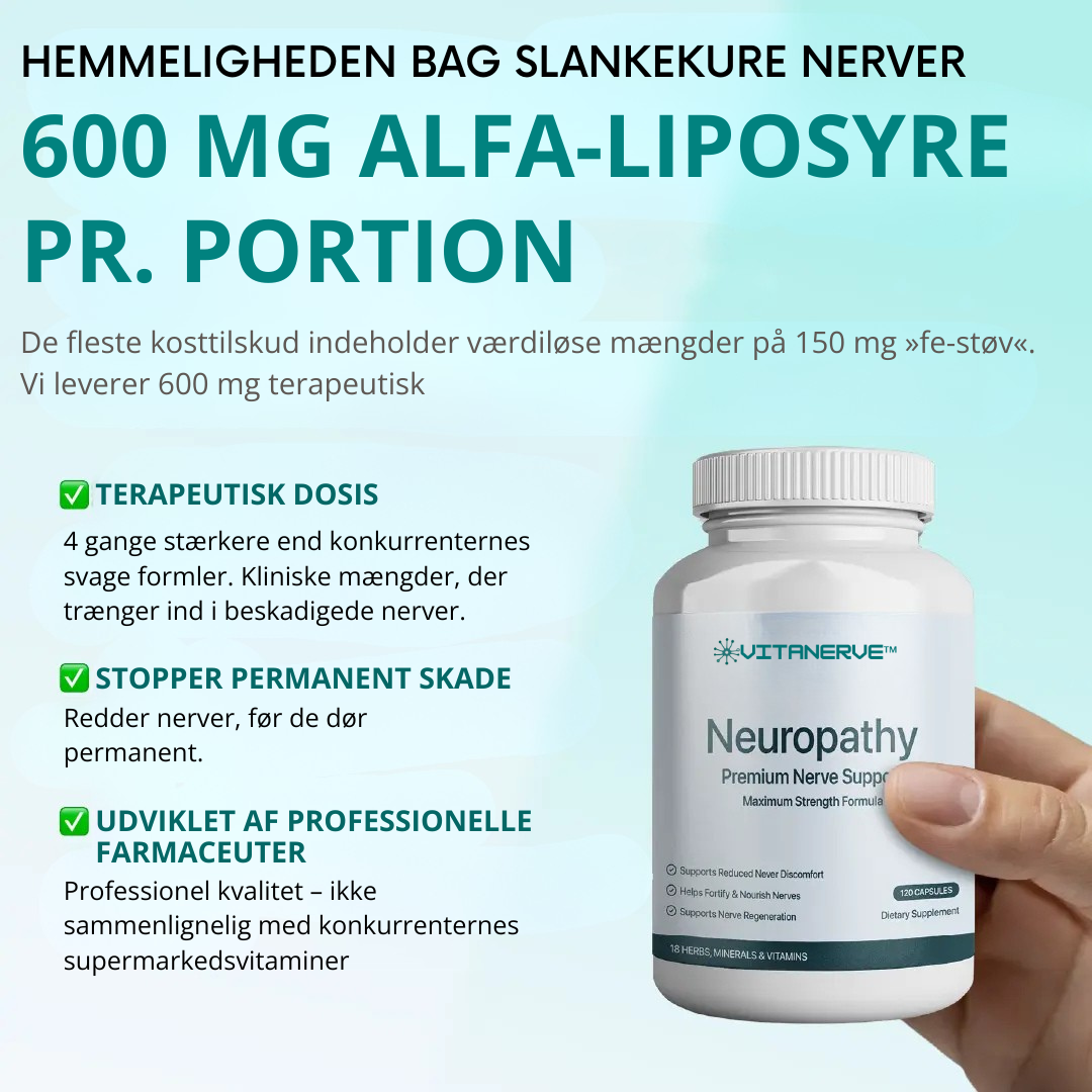 VitaNerve™ - Sig farvel til brændende og følelsesløs nervesmerter på bare 3 dage!