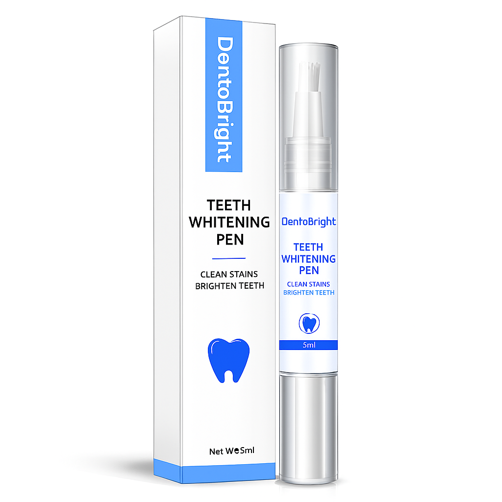 DentoBright™ Tandblegningspen - Hvidere tænder med en klinisk inspireret formel