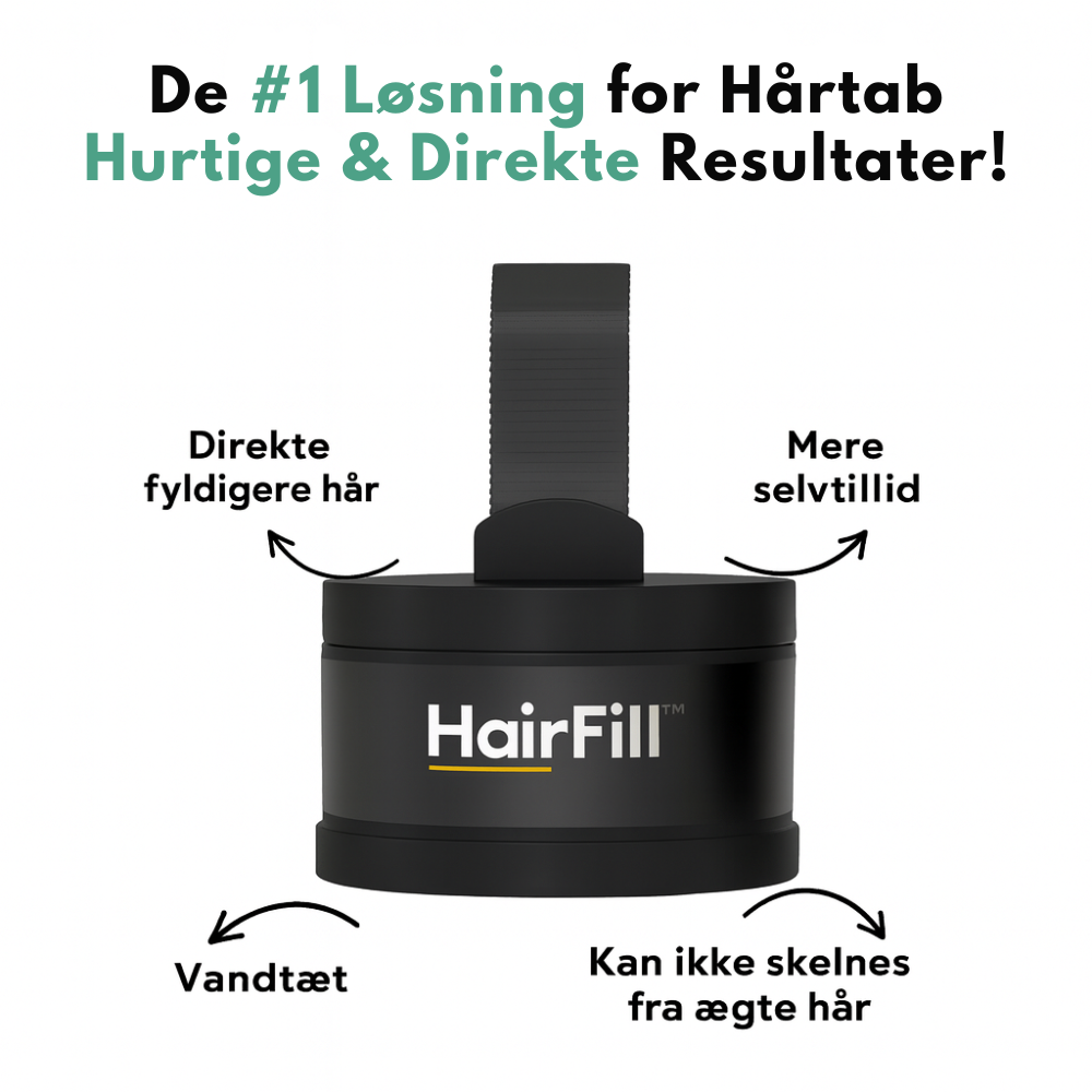 HairFill™ Hårlinje Pulver - Synligt fyldigere hår på få sekunder!