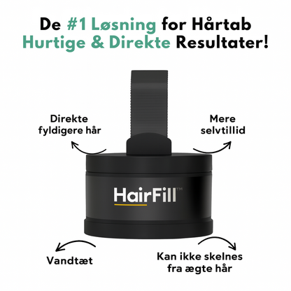 HairFill™ Hårlinje Pulver - Synligt fyldigere hår på få sekunder!