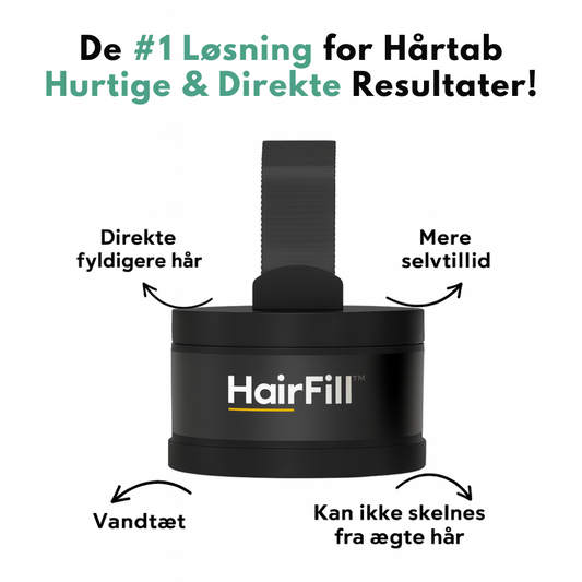 HairFill™ Hårlinje Pulver - Synligt fyldigere hår på få sekunder!