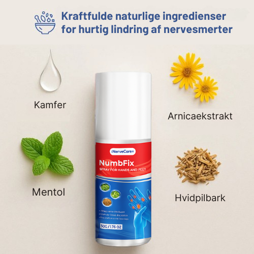 NerveCare+™ Spray - Reducer nervesmerter og følelsesløshed med 93 % på kun 5 dage