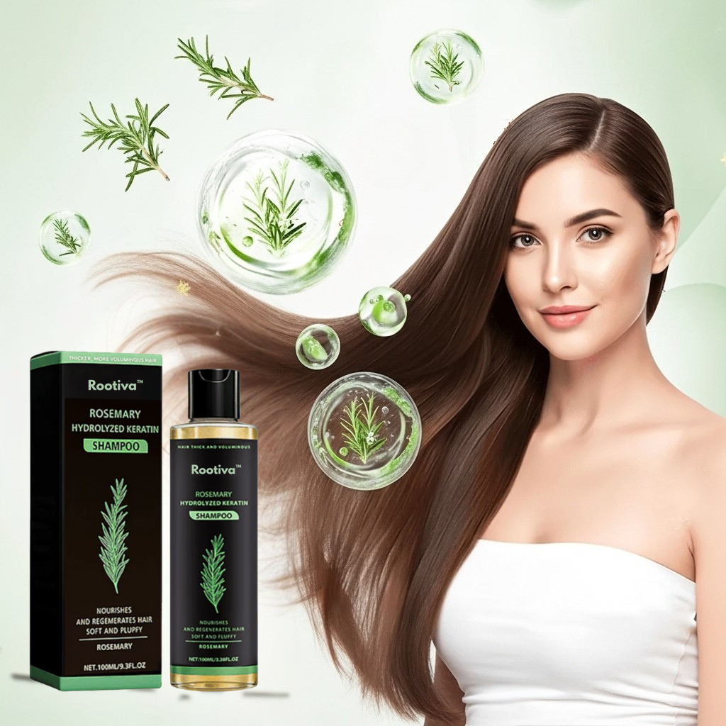 Rootiva™ Rosmarinshampoo - Naturlig vækst og ernæring til dit hår