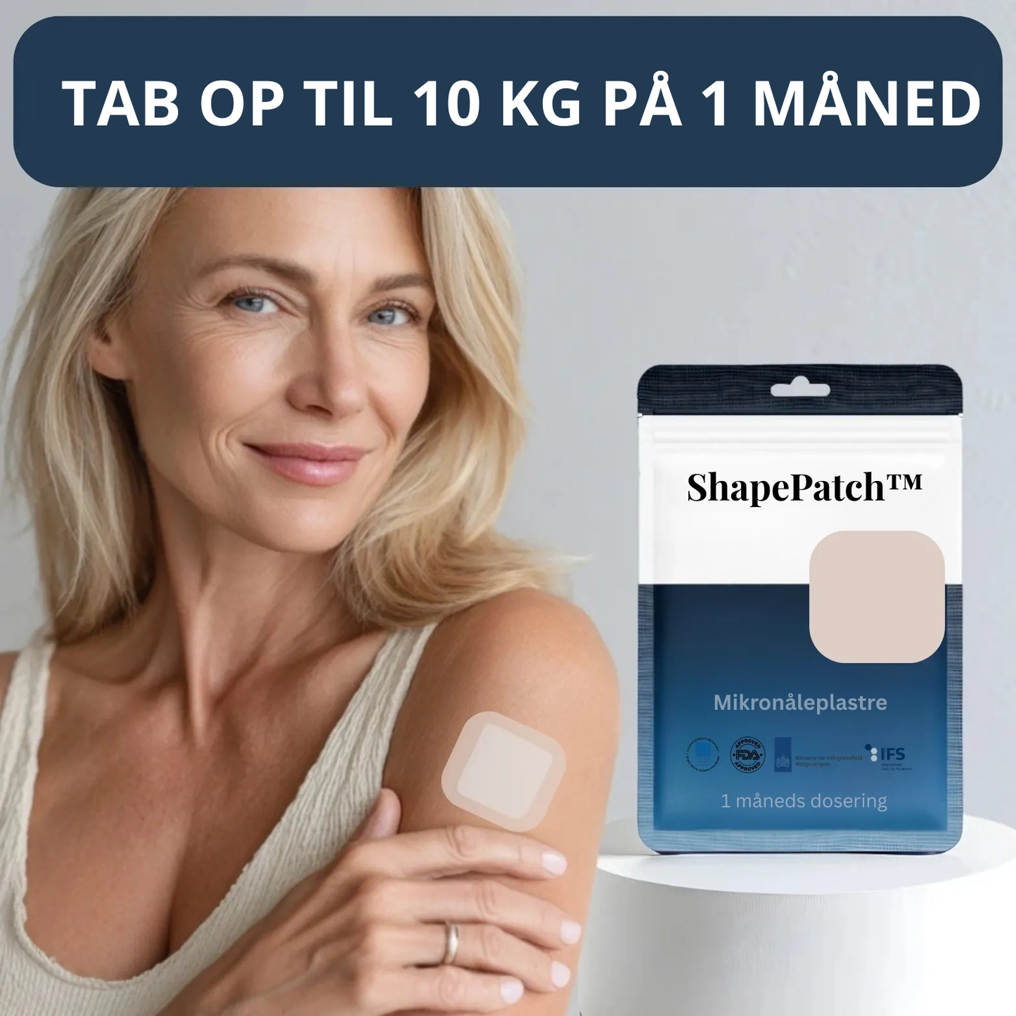ShapePatch™ - Den eneste dokumenterede løsning. Nu tilgængelig som et microneedling-plaster – smertefrit, sikkert og effektivt!
