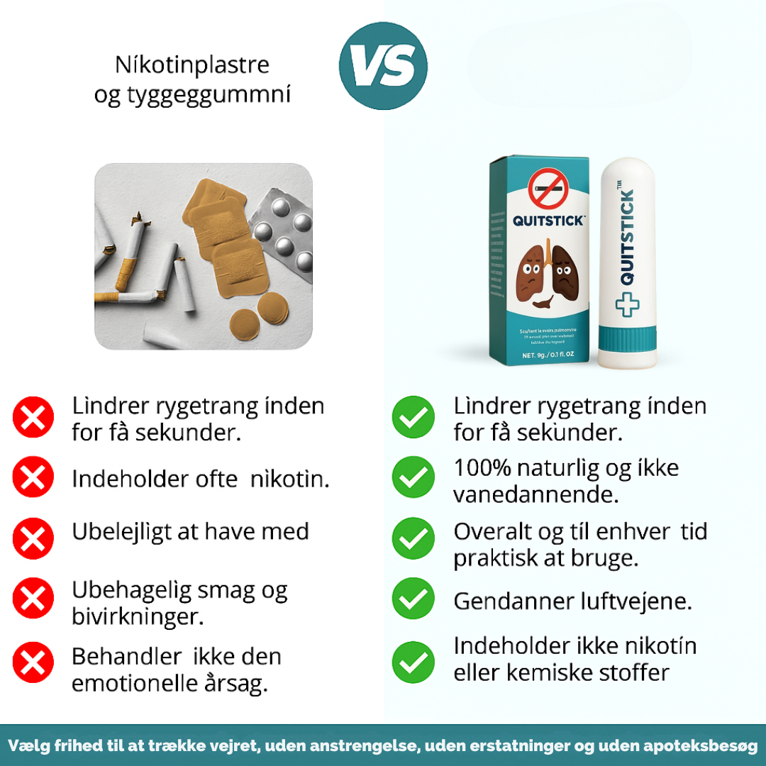 QuitStick™ - Stop med at ryge på 3 dage uden voldsom trang